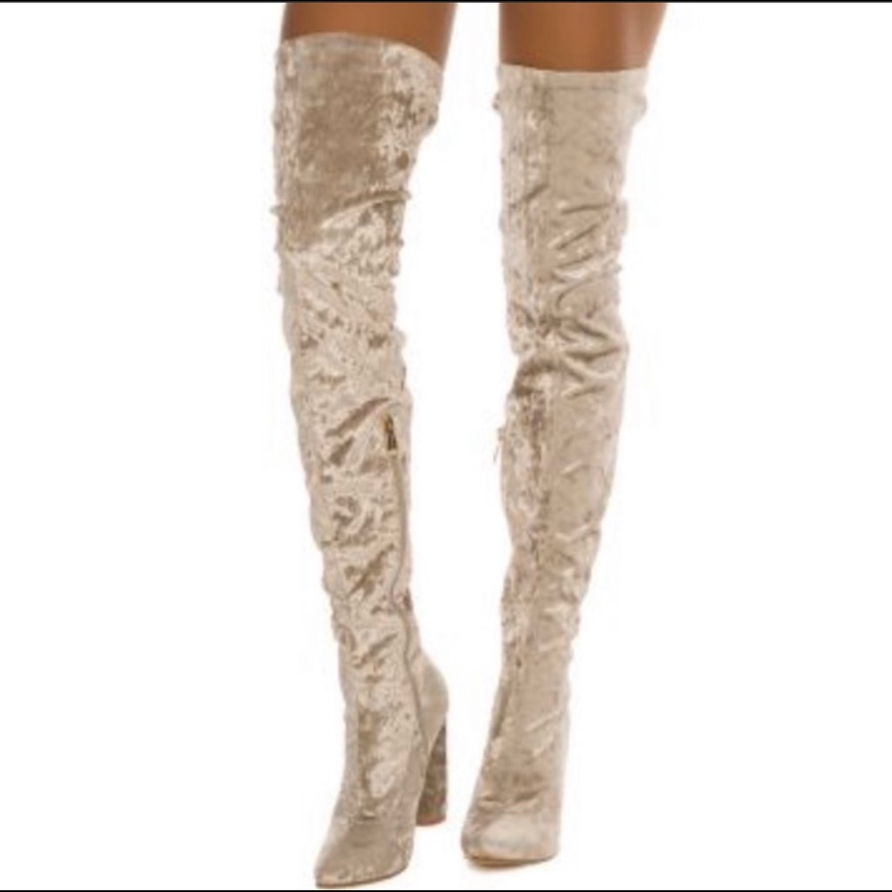 Brand new in box Cape Robbin thigh high velvet boots